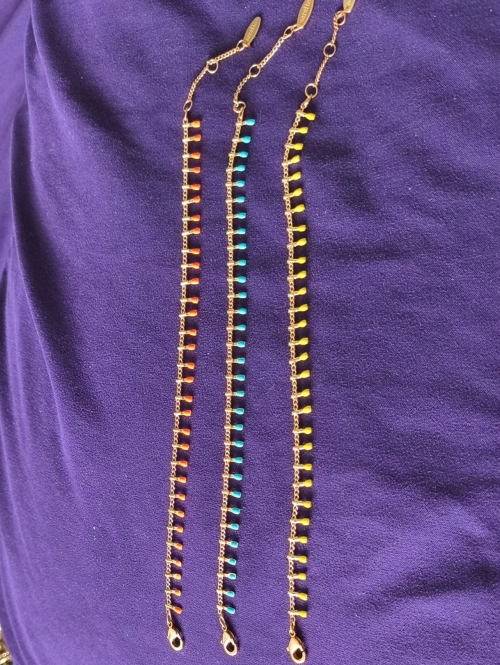 Lot Of 3 Serefina Fringe Bracelets - Picture 3 of 6